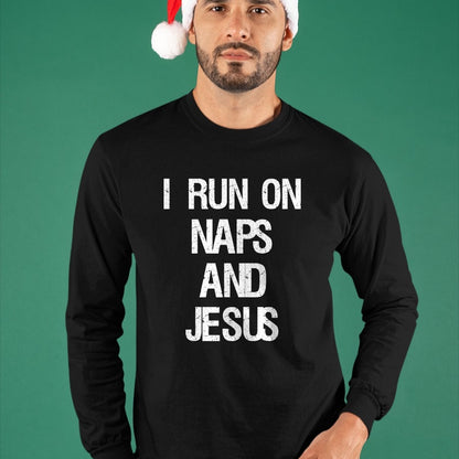 Christian Tee, Christian Faith Unisex T-Shirt/Hoodie/Sweatshirt HLT00 - Funny Run On Nap & Jesus Christ Sayings Christian T-Shirt