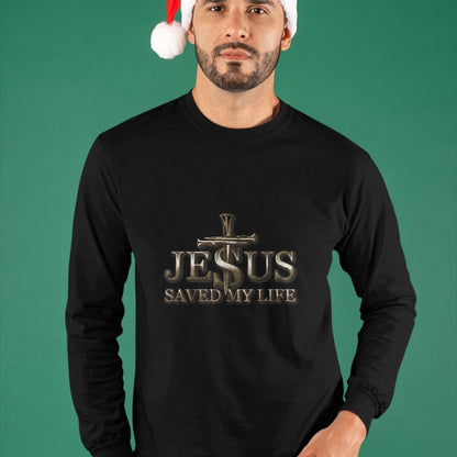 Christian Tee, Christian Faith Unisex T-Shirt/Hoodie/Sweatshirt HLT00 - Jesus Christ Saved My Life Gift For Women Men T-Shirt