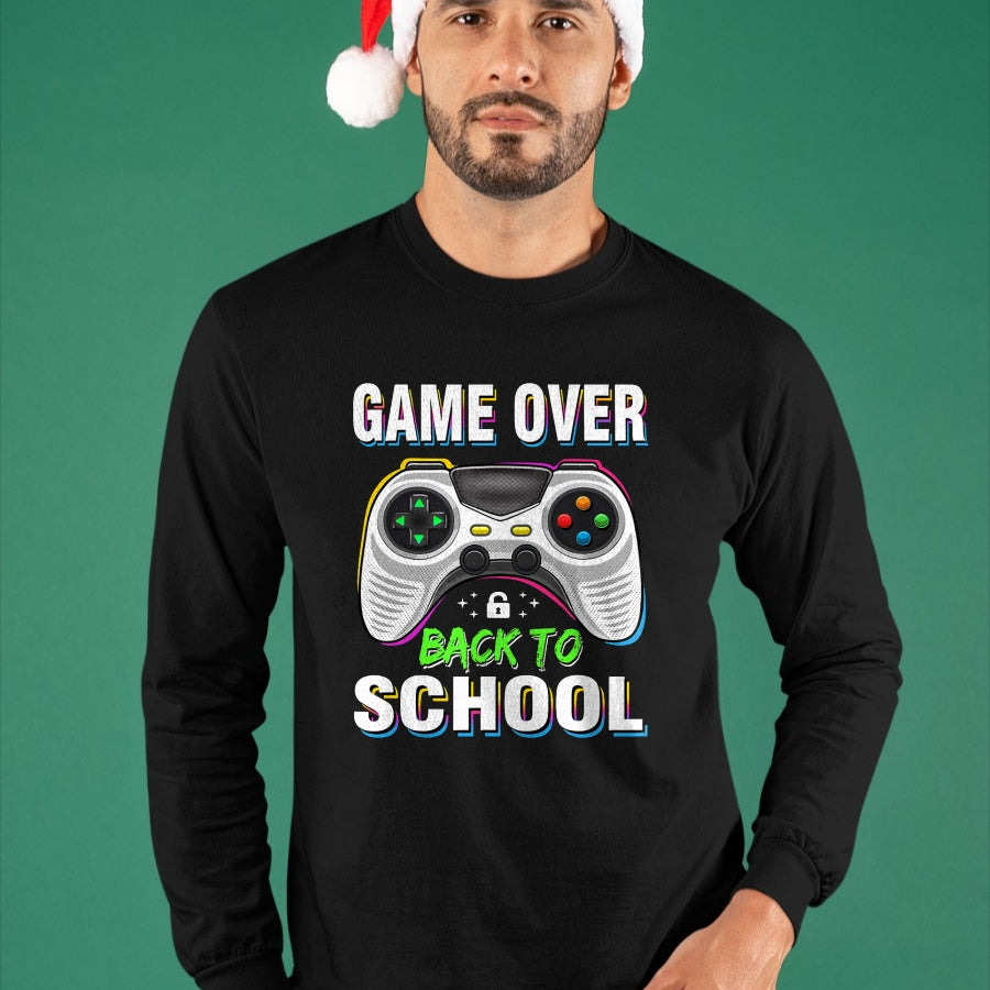 Best Student Shirt, Funny Back To School UnisexT-Shirt/Hoodie/Sweatshirt HLT00 - Game Over Back to School Shirt Funny Kids First Day School T-Shirt