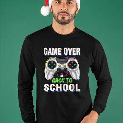 Best Student Shirt, Funny Back To School UnisexT-Shirt/Hoodie/Sweatshirt HLT00 - Game Over Back to School Shirt Funny Kids First Day School T-Shirt