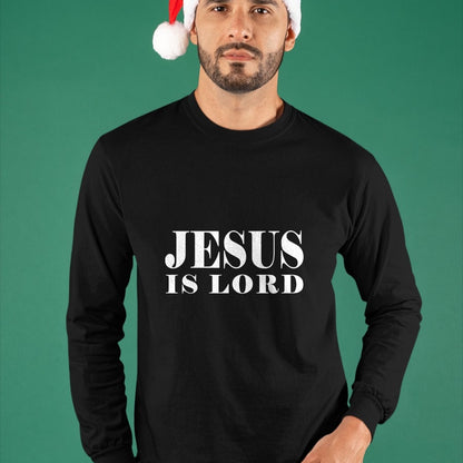 Christian Tee, Christian Faith Unisex T-Shirt/Hoodie/Sweatshirt HLT00 - Jesus Is Lord Christian God Christ T-Shirt Gift White Word T-Shirt