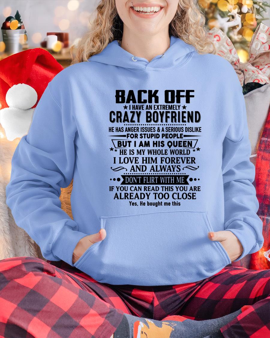 Back Off I Have An Extremely Crazy Boyfriend - - Gift For Wife From Husband - Virgo00 (SKUT-BACKOFF-00)