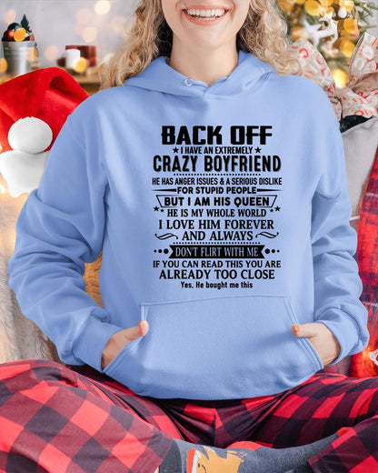 Back Off I Have An Extremely Crazy Boyfriend - - Gift For Wife From Husband - Virgo00 (SKUT-BACKOFF-00)