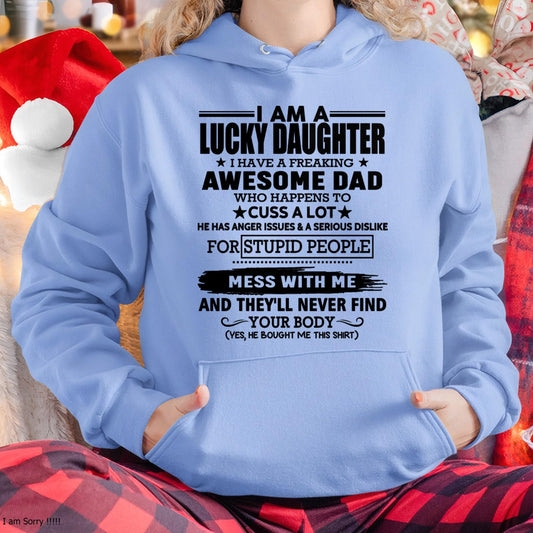 I'm Lucky Daughter - Gift for Daughter from Dad - Virgo00 (SKU-T1406DD-00)