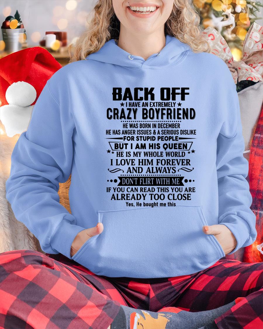 December - Back Off I Have An Extremely Crazy Boyfriend - Gift For Wife From Husband - Virgo12 (SKUT-BACKOFF-12)