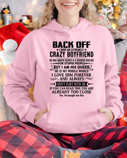 Back Off I Have An Extremely Crazy Boyfriend - - Gift For Wife From Husband - Virgo00 (SKUT-BACKOFF-00)