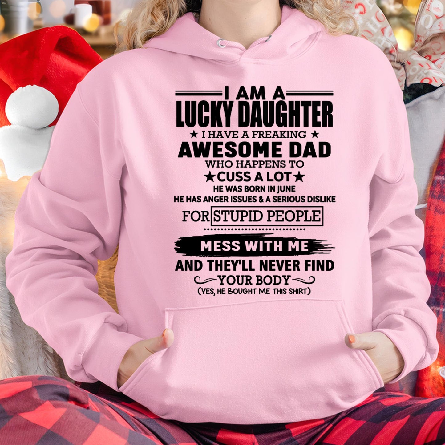 June - I'm Lucky Daughter - Gift for Daughter from Dad - Virgo06 (SKU-T1406DD-06)