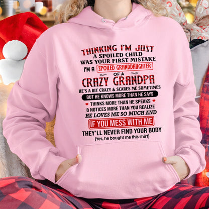 virgo00 - THINKING I’M JUST A SPOILED CHILD - Birthday Gift From Grandpa / Man - (SKU2604-276-00)