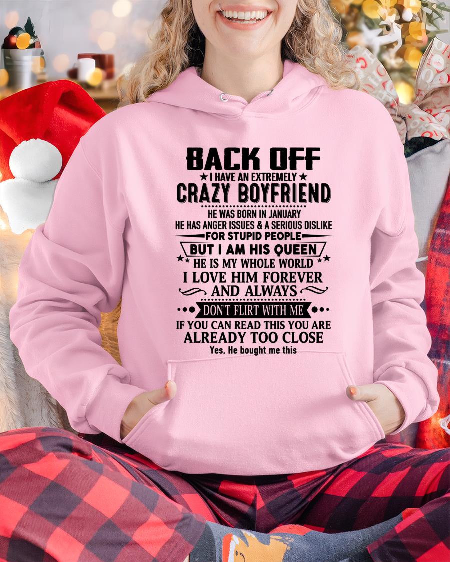 January - Back Off I Have An Extremely Crazy Boyfriend - Gift For Wife From Husband Virgo01 (SKUT-BACKOFF-01)