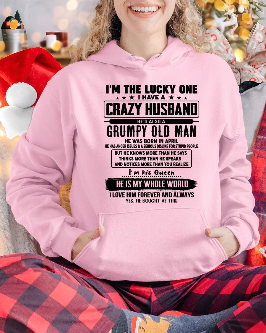 April - I am Lucky One I Have A Crazy Husband - Gift for Wife From Husband - Virgo04 (SKUT-LUCKYONE-04)