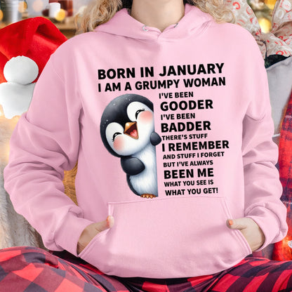 BORN IN JANUARY I AM A GRUMPY WOMAN Virgo01 FMA (SKU09-95-01)
