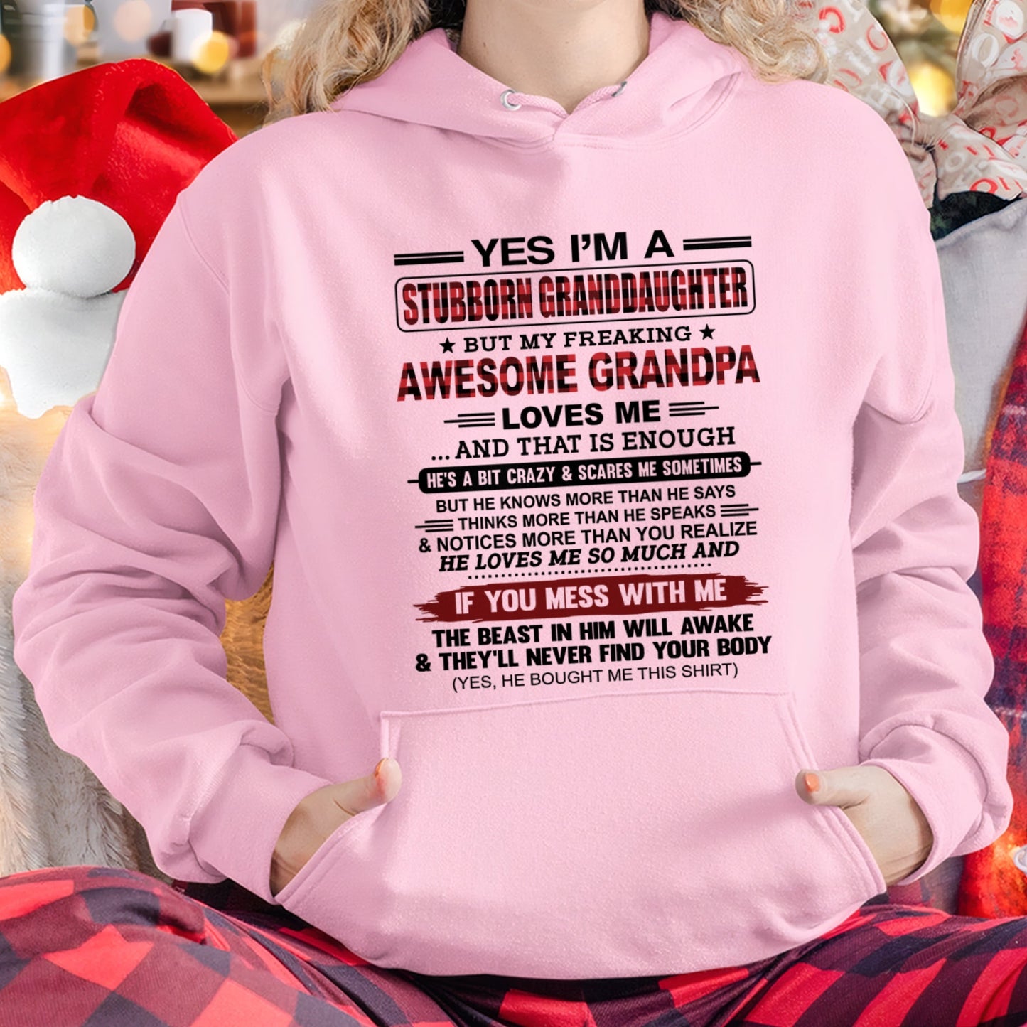Yes I’m A Stubborn Granddaughter T-Shirt – Birthday Gift From Grandpa / Man - virgo00 (SKU2607-269-00)