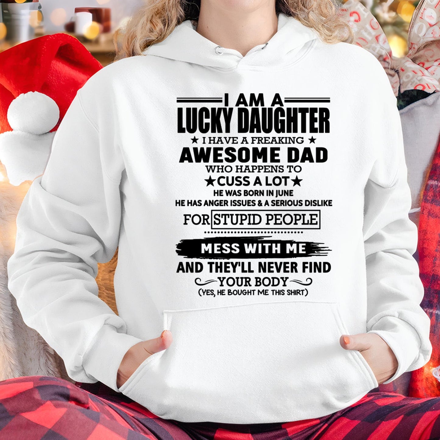 June - I'm Lucky Daughter - Gift for Daughter from Dad - Virgo06 (SKU-T1406DD-06)