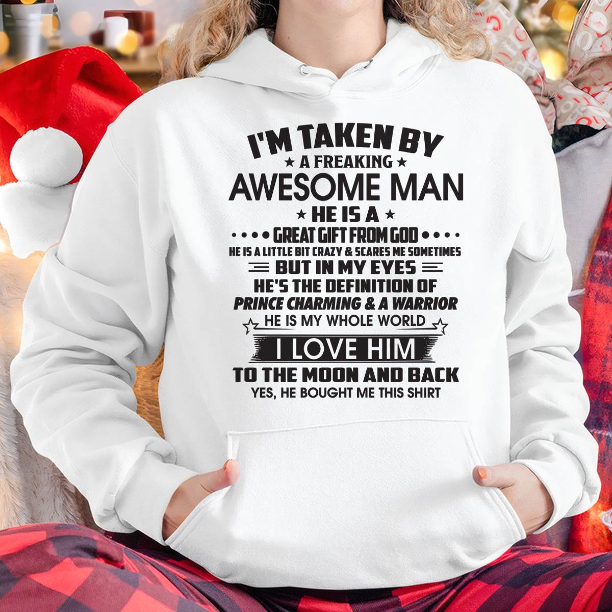 I'M TAKEN BY A FREAKING AWESOME MAN HE IS A GREAT GIFT FROM GOD - FROM HUSBAND - virgo00 (SKU26T-01234-00)