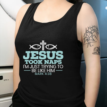 Christian Tee, Christian Faith Unisex T-Shirt/Hoodie/Sweatshirt HLT00 - Jesus Took Naps Religious Pastor Bible Scripture Christian T-Shirt