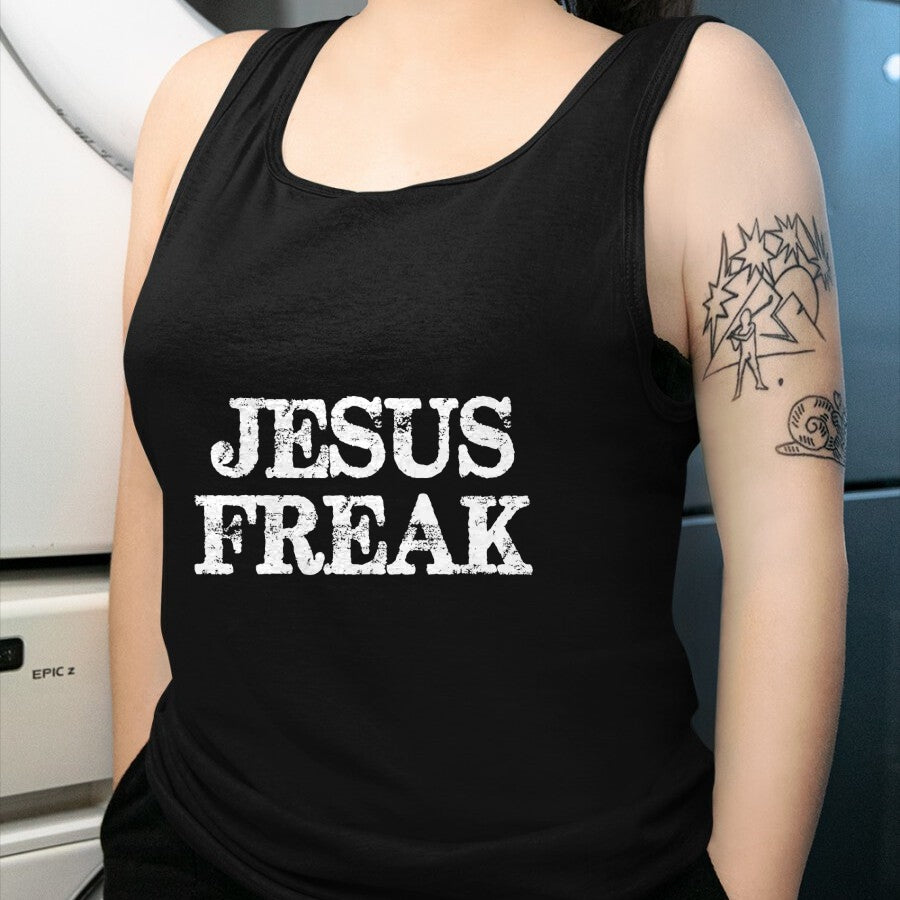 Christian Tee, Christian Faith Unisex T-Shirt/Hoodie/Sweatshirt HLT00 - Jesus Freak Distressed T-Shirt Christian Religious Shirt T-Shirt