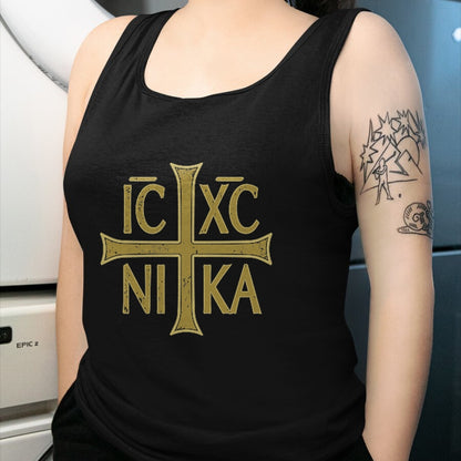 Christian Tee, Christian Faith Unisex T-Shirt/Hoodie/Sweatshirt HLT00 - ICXC NIKA Christogram Cross Orthodox Christian Discreet T-Shirt