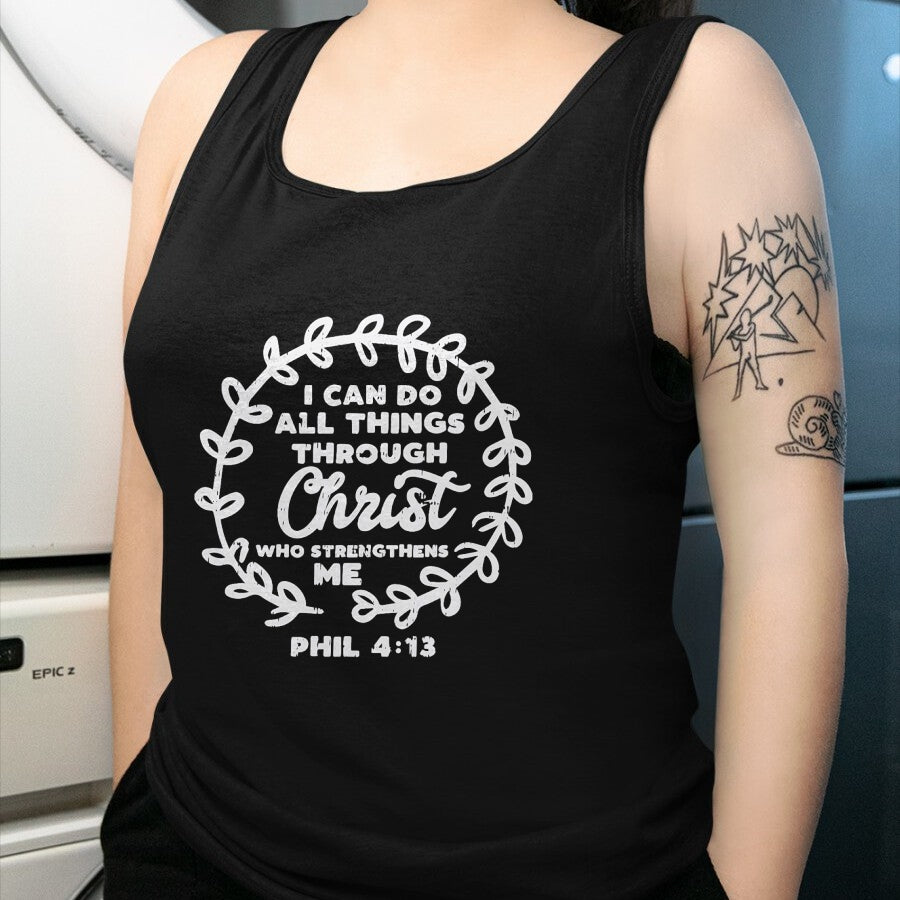 Christian Tee, Christian Faith Unisex T-Shirt/Hoodie/Sweatshirt HLT00 - I Can Do Things Christ Bible God Jesus Christian Gift T-Shirt