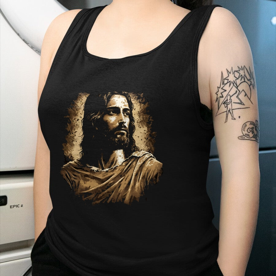 Christian Tee, Christian Faith Unisex T-Shirt/Hoodie/Sweatshirt HLT00 - Jesus Christ Portrait T-Shirt