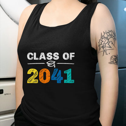 Best Student Shirt, Funny Back To School UnisexT-Shirt/Hoodie/Sweatshirt HLT00 - Class of 2041 Grow With Me First Day of School Graduation T-Shirt