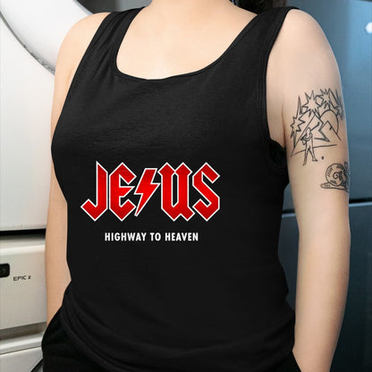 Christian Tee, Christian Faith Unisex T-Shirt/Hoodie/Sweatshirt HLT00 - Jesus - Highway to Heaven - Hard Rocker & Devout Christian T-Shirt