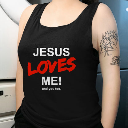 Christian Tee, Christian Faith Unisex T-Shirt/Hoodie/Sweatshirt HLT00 - Jesus Loves Me - And You Too For Faith Christian Religion T-Shirt (1)