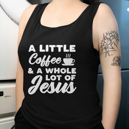 Christian Tee, Christian Faith Unisex T-Shirt/Hoodie/Sweatshirt HLT00 - Little Coffee Jesus God Christ Religious Christian Gift T-Shirt