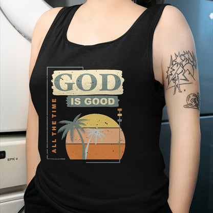 Christian Tee, Christian Faith Unisex T-Shirt/Hoodie/Sweatshirt HLT00 - Cool Retro Christian Saying T Shirt God Is Good All The Time T-Shirt