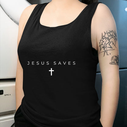 Christian Tee, Christian Faith Unisex T-Shirt/Hoodie/Sweatshirt HLT00 - Jesus Saves Cross Subtle Christian Minimal Religious Faith T-Shirt