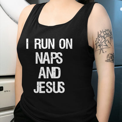 Christian Tee, Christian Faith Unisex T-Shirt/Hoodie/Sweatshirt HLT00 - Funny Run On Nap & Jesus Christ Sayings Christian T-Shirt (2)