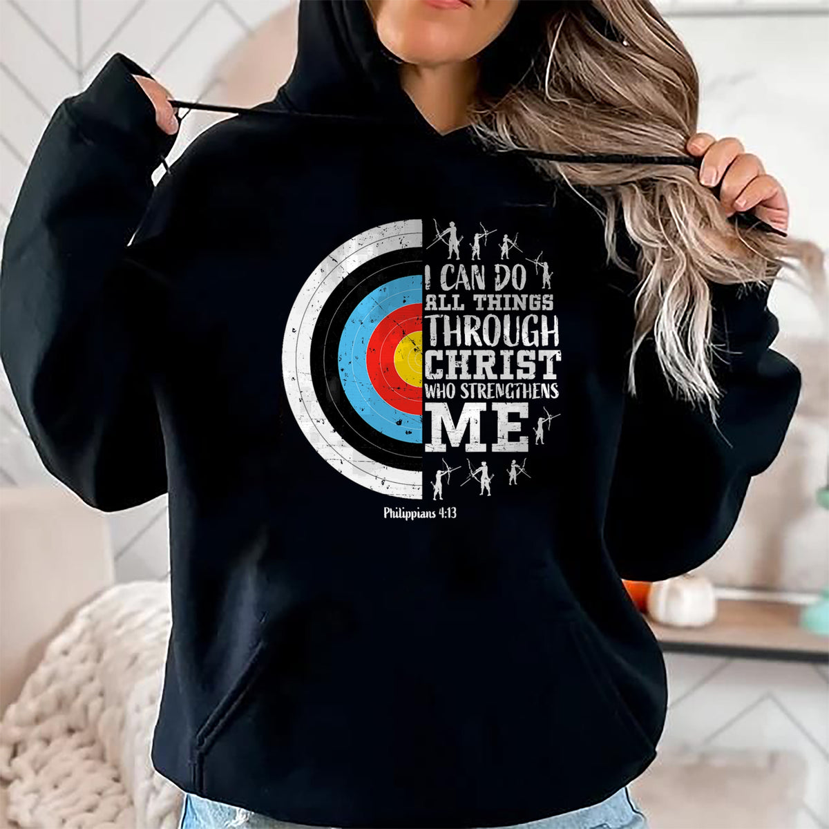 Christian Tee, Christian Faith Unisex T-Shirt/Hoodie/Sweatshirt HLT00 - Christian Archery Gifts Women Teen Girls Men Boys Religious T-Shirt