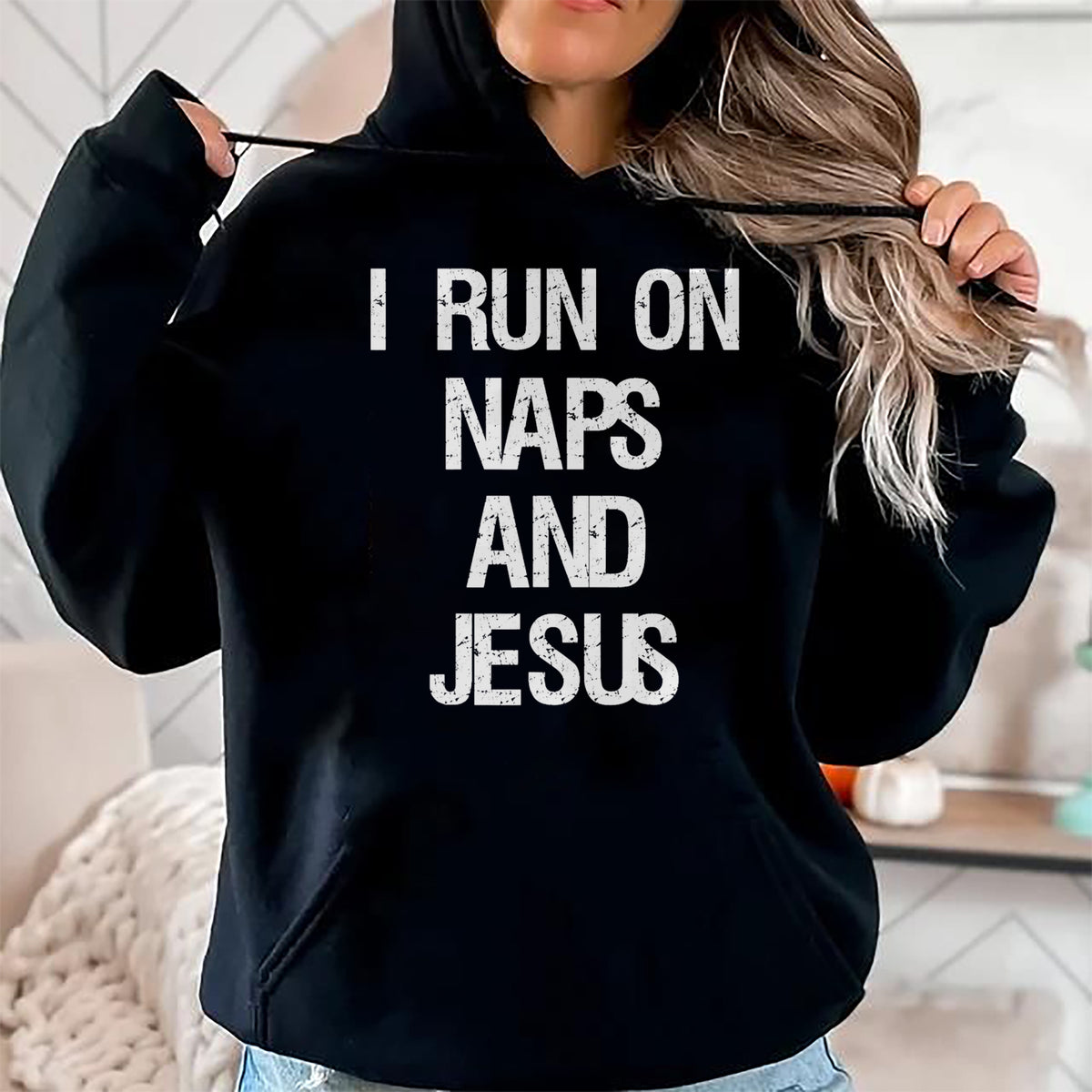 Christian Tee, Christian Faith Unisex T-Shirt/Hoodie/Sweatshirt HLT00 - Funny Run On Nap & Jesus Christ Sayings Christian T-Shirt (1)