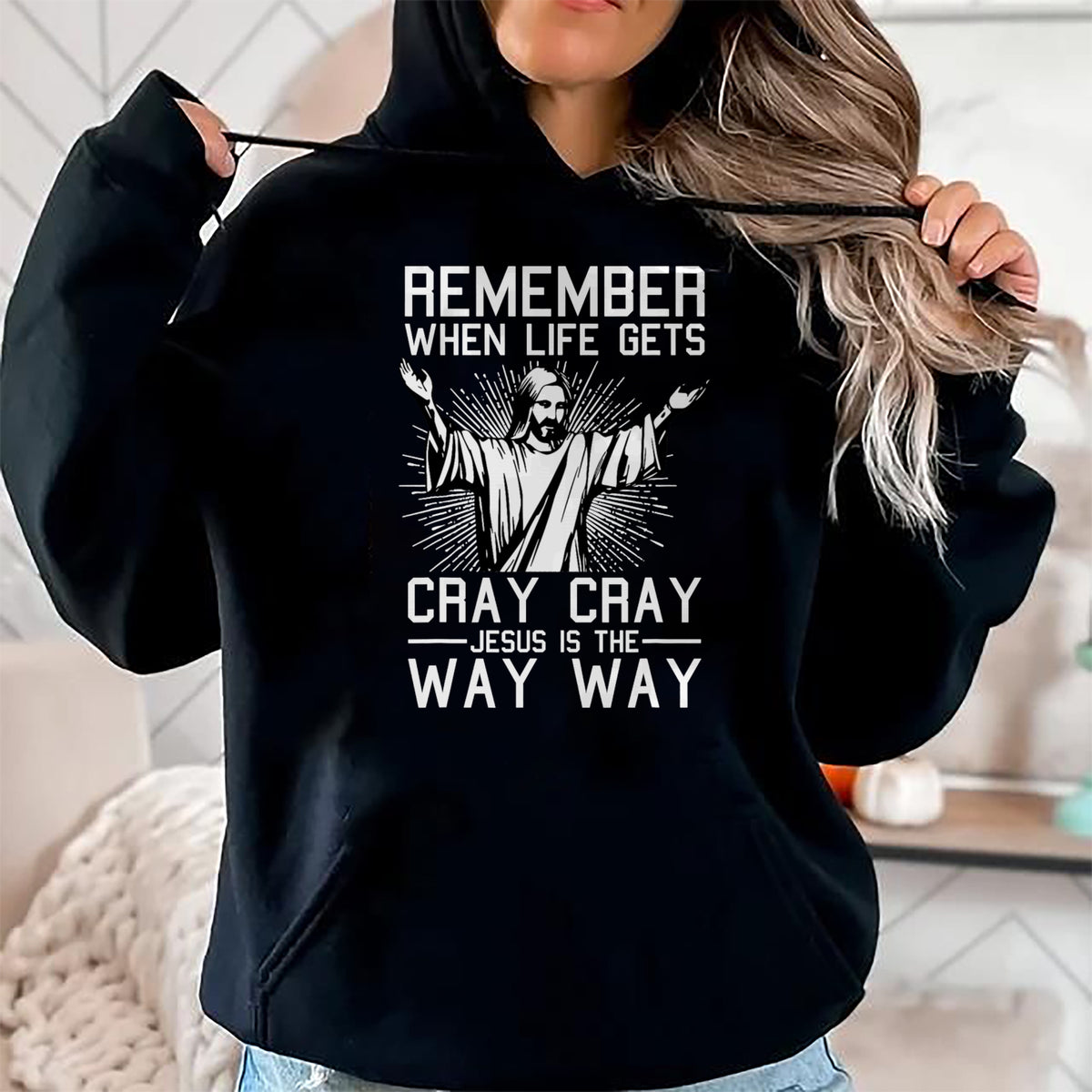 Christian Tee, Christian Faith Unisex T-Shirt/Hoodie/Sweatshirt HLT00 - Jesus Is The Way Christmas Funny Faith Religious Christian T-Shirt