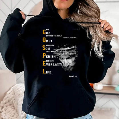 Christian Tee, Christian Faith Unisex T-Shirt/Hoodie/Sweatshirt HLT00 - For God So Loved The World Love Jesus Christian T-Shirt