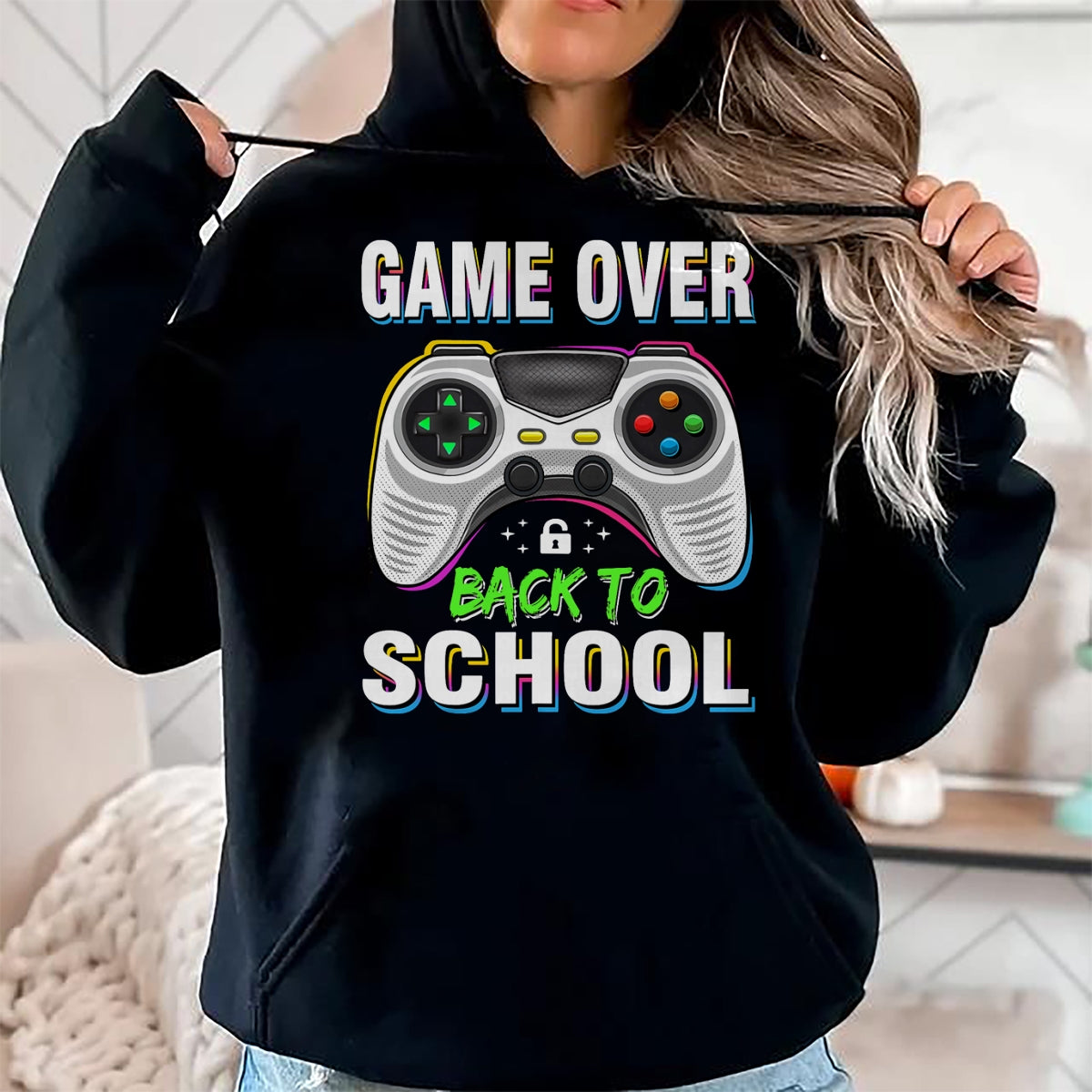 Best Student Shirt, Funny Back To School UnisexT-Shirt/Hoodie/Sweatshirt HLT00 - Game Over Back to School Shirt Funny Kids First Day School T-Shirt