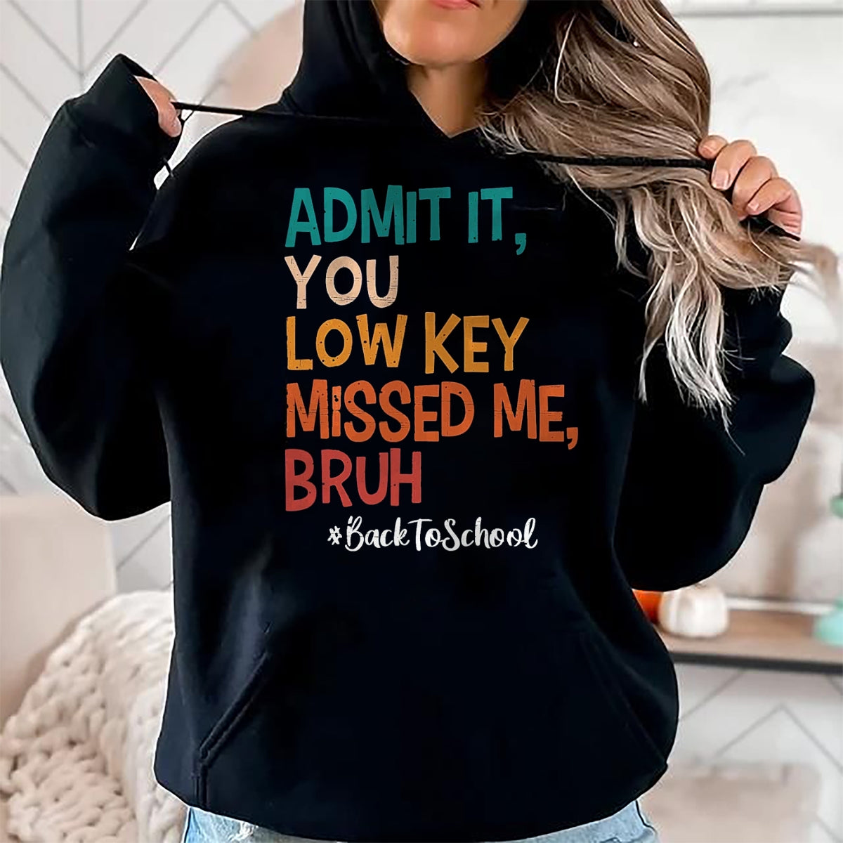 Best Student Shirt, Funny Back To School UnisexT-Shirt/Hoodie/Sweatshirt HLT00 - Admit it You Low Key Missed Me Bruh We Back to School 2026 T-Shirt, Men, Black, Small