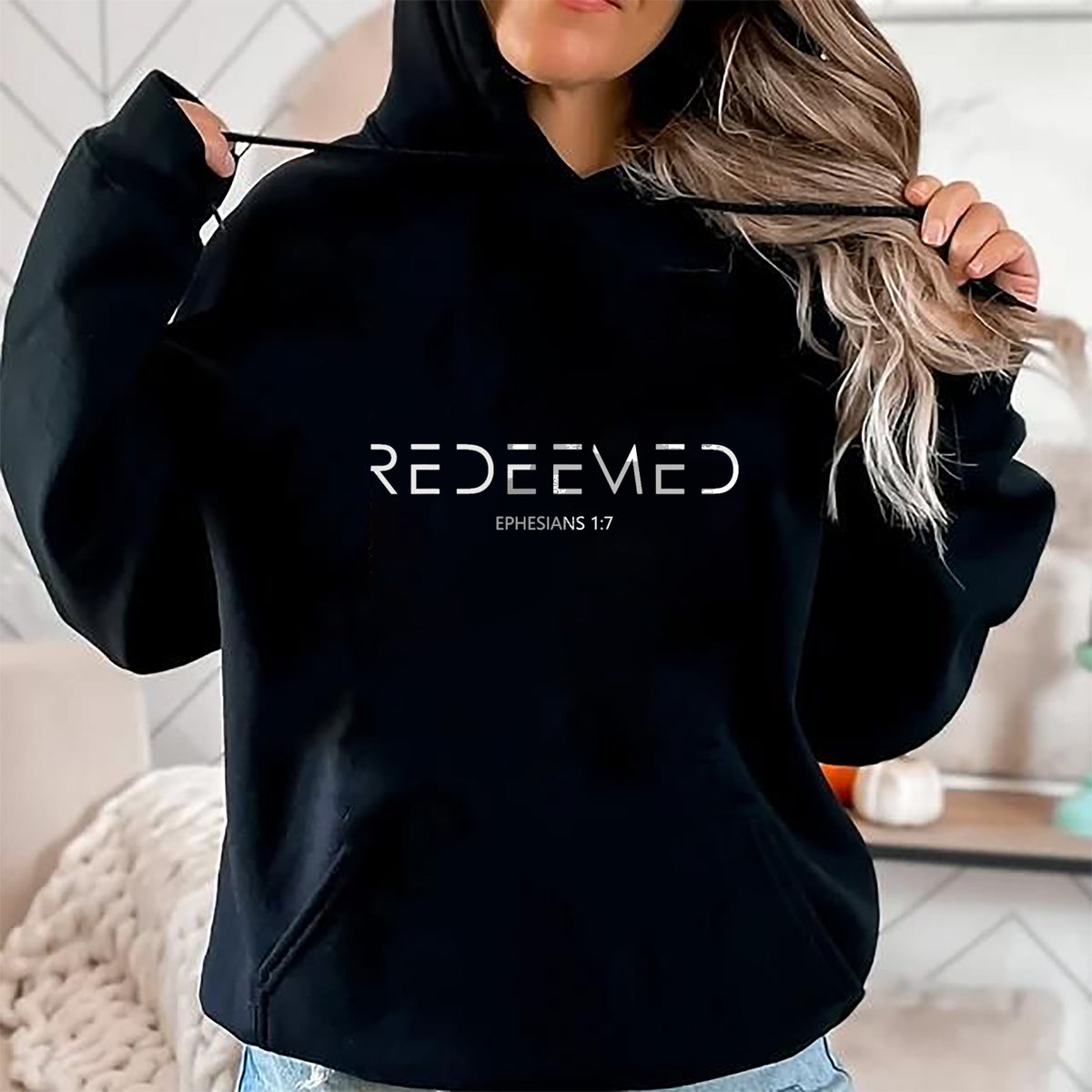 Christian Tee, Christian Faith Unisex T-Shirt/Hoodie/Sweatshirt HLT00 - Ephesians 1 7 Christian Bible Verse Redemption Redeemed T-Shirt