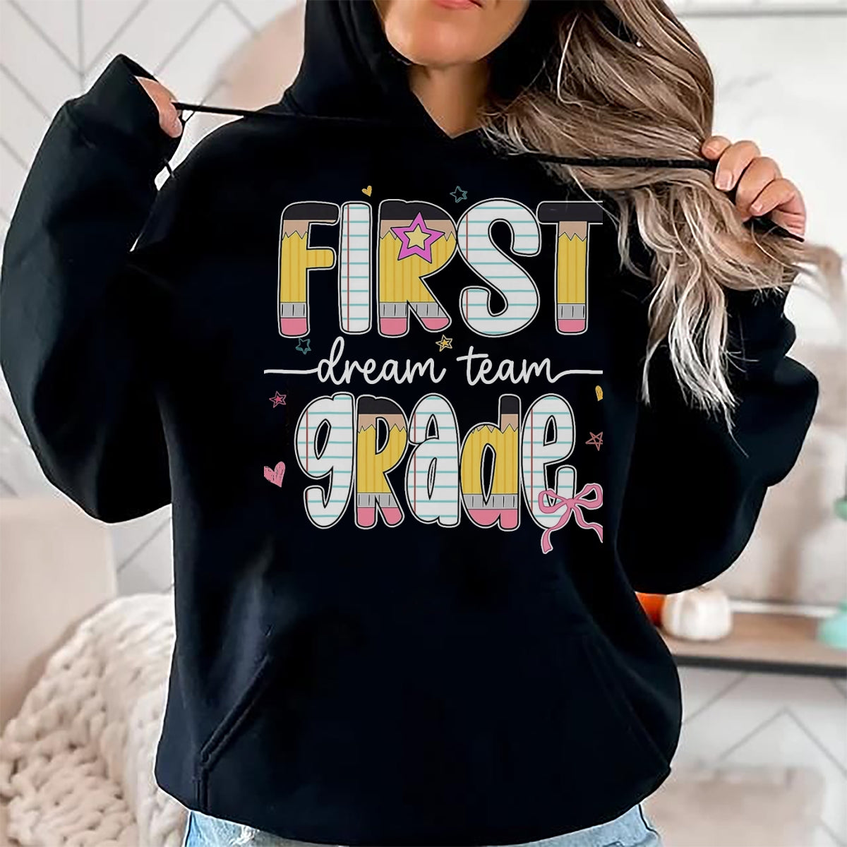 Best Student Shirt, Funny Back To School UnisexT-Shirt/Hoodie/Sweatshirt HLT00 - 1st Grade Dream Team Back to School Teacher Student Kids T-Shirt, Men, Black, 3X-Large