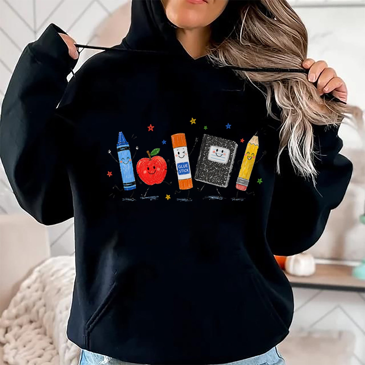 Best Student Shirt, Funny Back To School UnisexT-Shirt/Hoodie/Sweatshirt HLT00 - Cute School Supplies Back to School Teacher Student Doodle T-Shirt