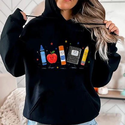 Best Student Shirt, Funny Back To School UnisexT-Shirt/Hoodie/Sweatshirt HLT00 - Cute School Supplies Back to School Teacher Student Doodle T-Shirt