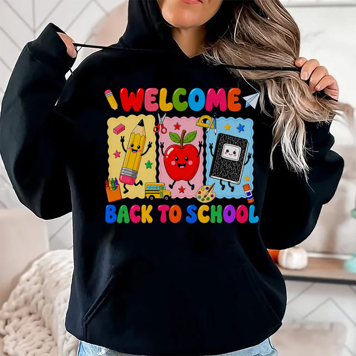 Best Student Shirt, Funny Back To School UnisexT-Shirt/Hoodie/Sweatshirt HLT00 - Back to School Welcome Back to School Pencil Boy Girl Kid T-Shirt