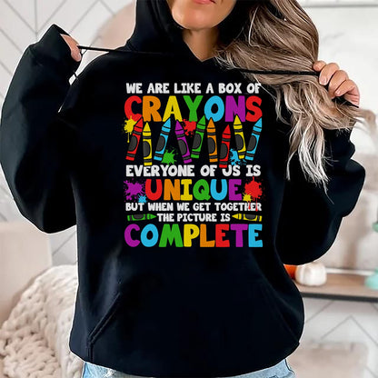 Best Student Shirt, Funny Back To School UnisexT-Shirt/Hoodie/Sweatshirt HLT00 - Funny Teacher We are Like A Box of Crayons Back to School T-Shirt (2)