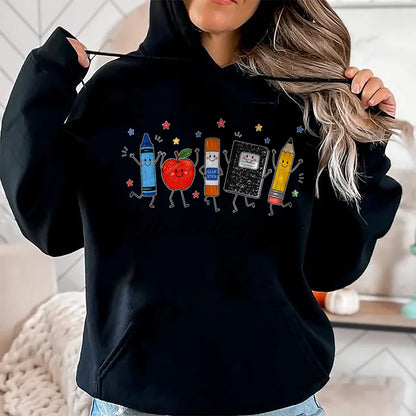 Best Student Shirt, Funny Back To School UnisexT-Shirt/Hoodie/Sweatshirt HLT00 - Back to School Teachers Doodles Crayon Hello Kindergarten T-Shirt