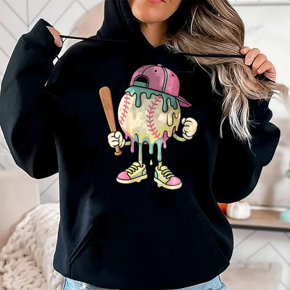 Best Student Shirt, Funny Back To School UnisexT-Shirt/Hoodie/Sweatshirt HLT00 - Cute Baseball Ice Cream Drip Tees for Girls and Boys T Shirts Pastel Sporty Fun