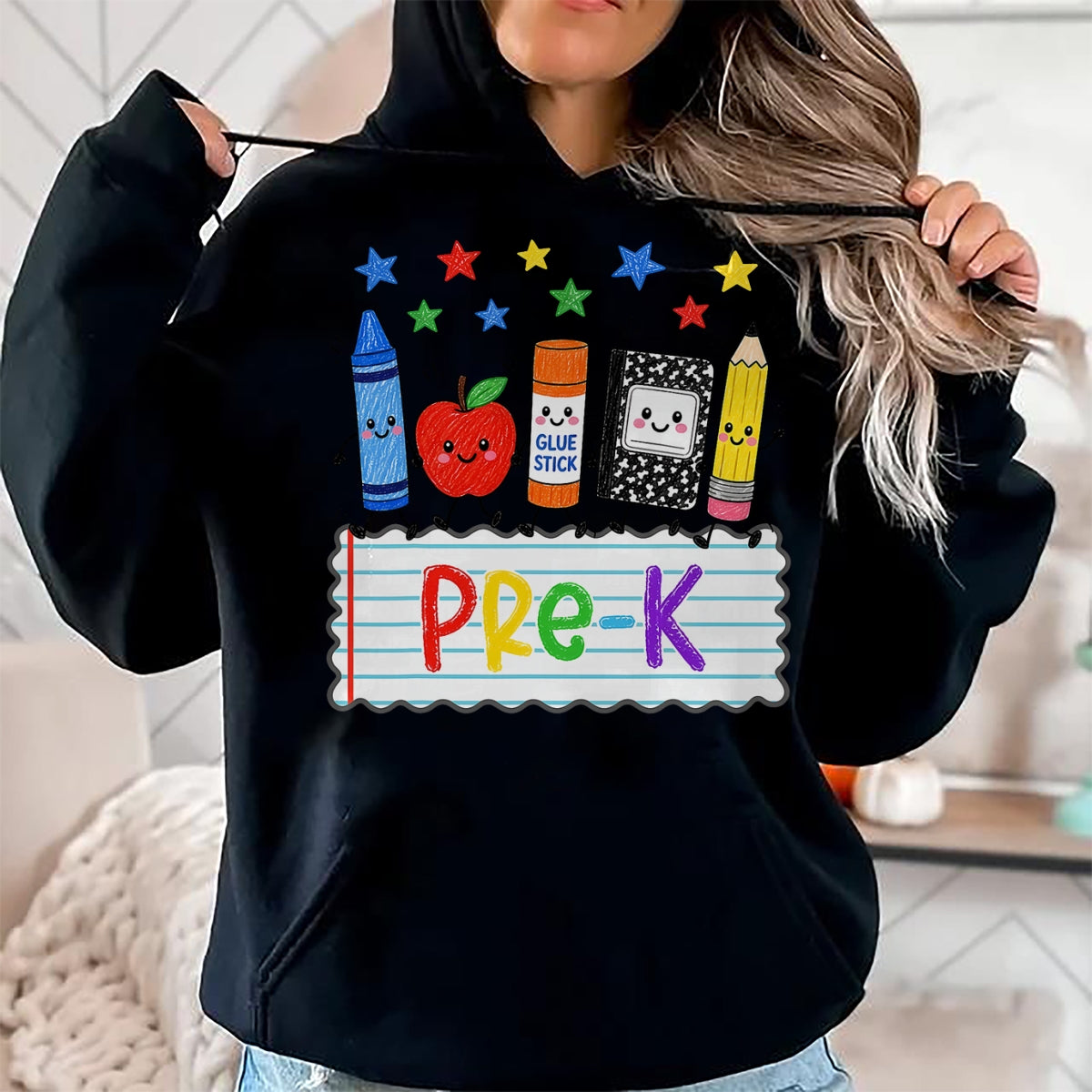 Best Student Shirt, Funny Back To School UnisexT-Shirt/Hoodie/Sweatshirt HLT00 - Cute Apple Pencil Book Back to School Pre-K Boy Girl T-Shirt