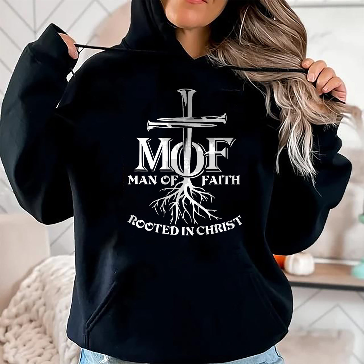 Christian Tee, Christian Faith Unisex T-Shirt/Hoodie/Sweatshirt HLT00 - Man Of Faith Shirt Rooted In Christ T-Shirt