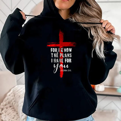 Christian Tee, Christian Faith Unisex T-Shirt/Hoodie/Sweatshirt HLT00 - Christian Quote Faith Jeremiah 29.11 T-Shirt