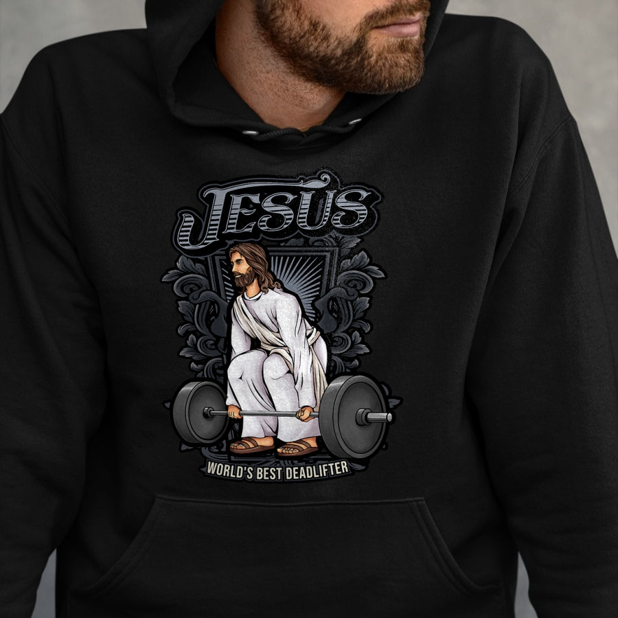 Christian Tee, Christian Faith Unisex T-Shirt/Hoodie/Sweatshirt HLT00 - Funny Jesus Christian Weight Lifting Men Women Gym Gag Gifts T-Shirt