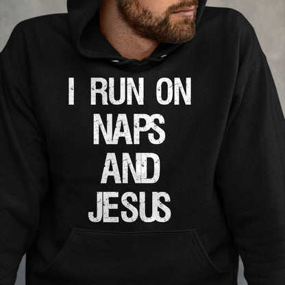 Christian Tee, Christian Faith Unisex T-Shirt/Hoodie/Sweatshirt HLT00 - Funny Run On Nap & Jesus Christ Sayings Christian T-Shirt (2)