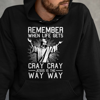 Christian Tee, Christian Faith Unisex T-Shirt/Hoodie/Sweatshirt HLT00 - Jesus Is The Way Christmas Funny Faith Religious Christian T-Shirt